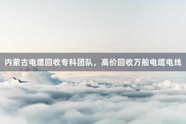 内蒙古电缆回收专科团队，高价回收万般电缆电线